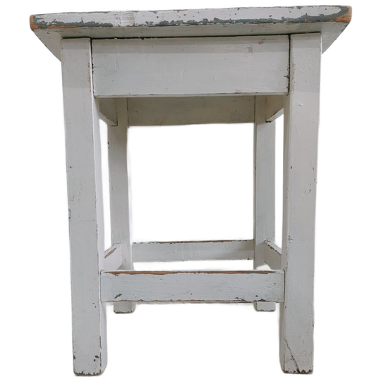 Vintage Houten Bijzet Kruk, Plantentafel Nummer 71 1