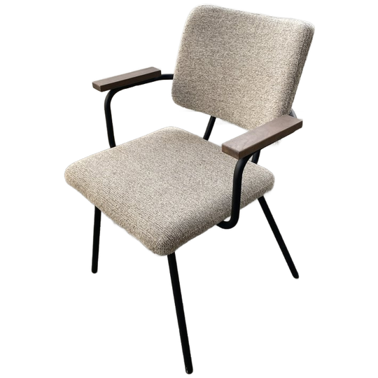 NOGA Design Eetkamerstoel Luka Beige Zwart 1