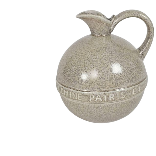 Plateelbakkerij Zuid-holland - Doopkan - 'in Nomine Patris Et Spiritus Sant Amen' - 60's 1