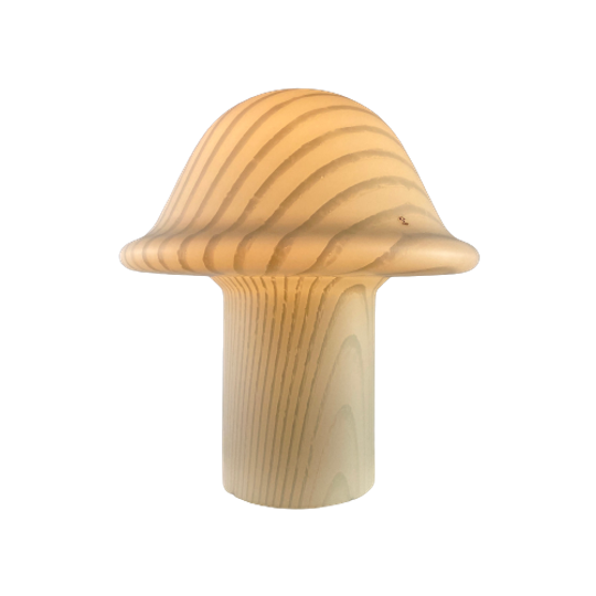 Enormous White Glass Peill And Putzler Mushroom Table Lamp Xxl 1970 1