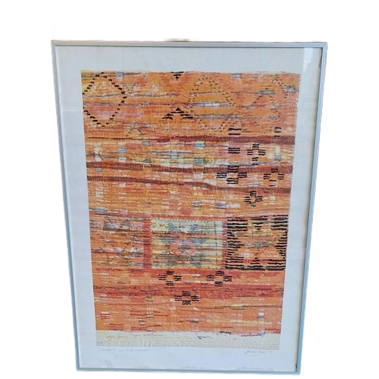 Litho Van Bertha Haak (1944-1921), Eigen Druk "kleedje" 1983 1
