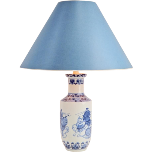 Antiek Chinese Porselein Tafellamp Vaas Guangxu Qilin Merk