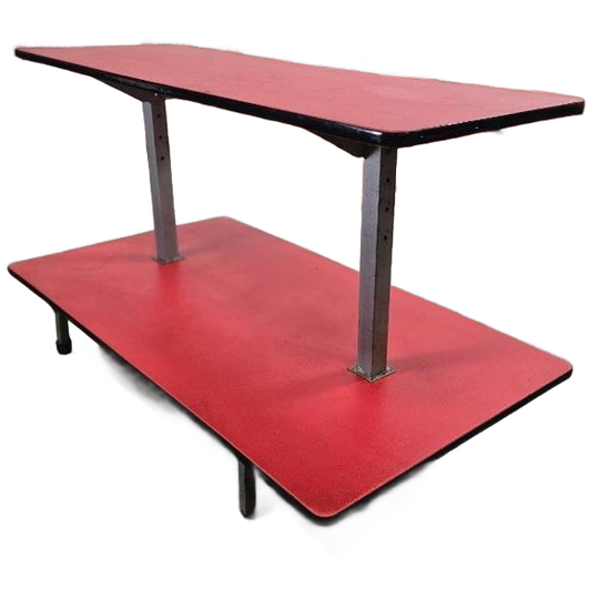 Vintage Rode Etagere / Winkelrek / Display 1