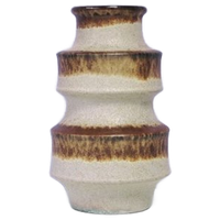 Bruin & Beige Pagode West Germany Vaas
