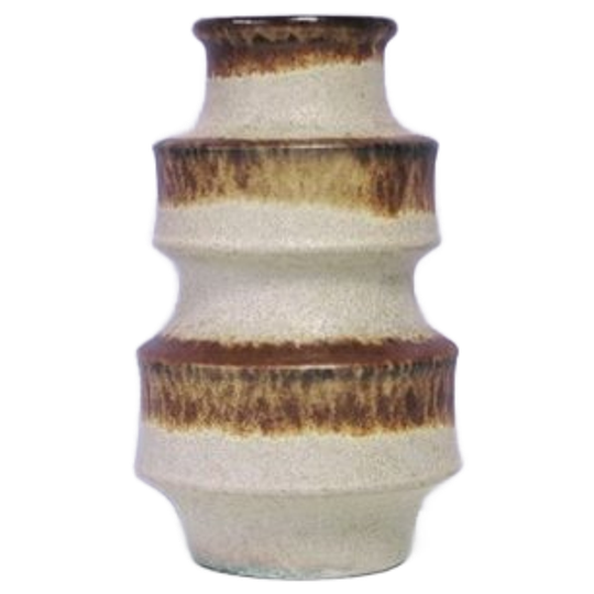 Bruin & Beige Pagode West Germany Vaas 1