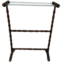 Vintage Antieke Houten Handdoekenrek Badkamer Rek