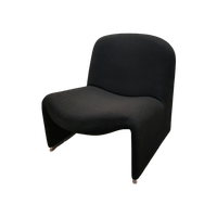 Vintage Giancarlo Piretti Alky Fauteuil Stoel Zwart