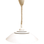 Vintage Design Deense Pendel Hanglamp Wit, Jaren '70/'80 thumbnail 1