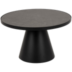 Leeds Salontafel - Ø65 Cm - Zwart Keramiek thumbnail 1