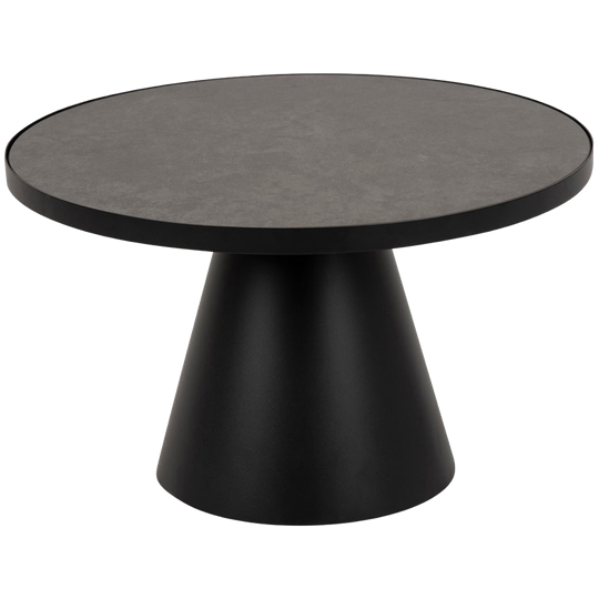 Leeds Salontafel - Ø65 Cm - Zwart Keramiek 1