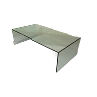 Vintage Design Glazen Salontafel, Postmodern