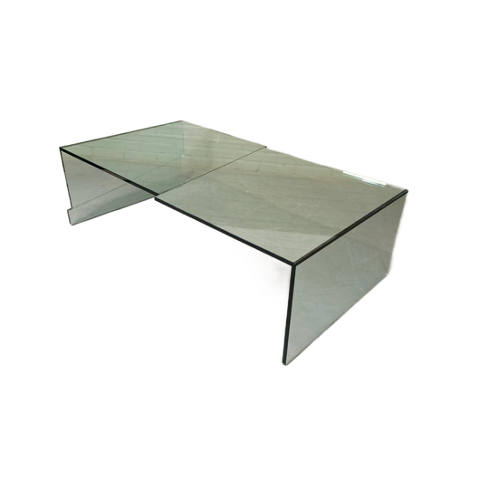 Vintage Design Glazen Salontafel, Postmodern 1