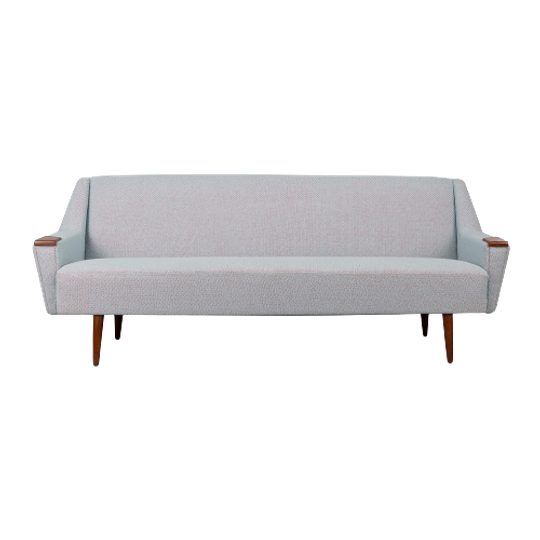 Deens Design Licht Blauw Sofa By Dux Opnieuw Gestoffeerd Met Kvadrat, 1960s 1