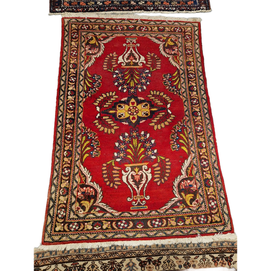 Perzisch Tapijt Met Bloemmotief, Handgeknoopt 1