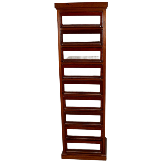 Vintage Dutch Hardwood Haberdashery Shop Cabinet, 1930s 1