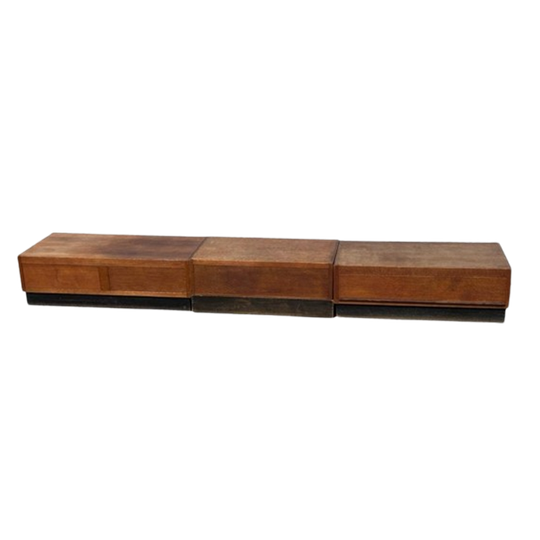 Art Deco Haagse School Laag Dressoir Elementen Eiken 1
