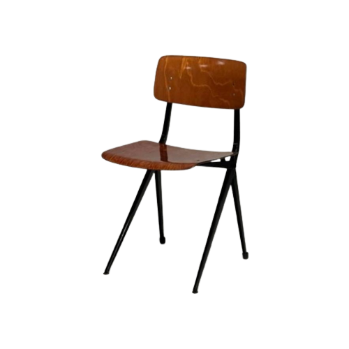 Marko Schoolstoelen 4X Ynske Kooistra Vintage Prijs P/Stuk