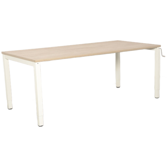 Robberechts Bureau, Bladkleur Naar Keuze, 180 X 90 Cm, Hoogte Instelbaar Onderstel D.m.v. Handsli 1