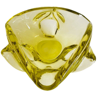 Mid-century Murano Glas Schaal Groen
