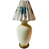 Grote Lamp Met Plissé Kap