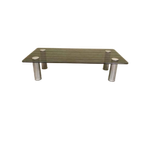 Vintage Design Glazen Salontafel, Marco Zanuso Voor Zanotta thumbnail 1