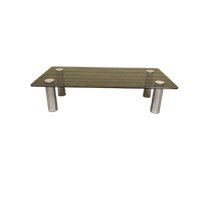 Vintage Design Glazen Salontafel, Marco Zanuso Voor Zanotta