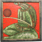 Moderne Schilderkunst. Het Derde Schilderij In De Serie "Mayan Spirits". thumbnail 1