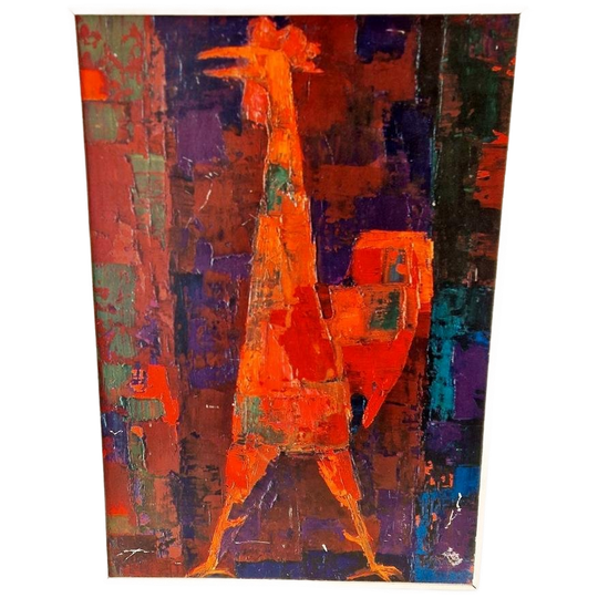 Vintage Druk Wolfgang Reuther Jaren 60 / 70 Schilderij 1