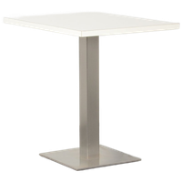 Pedrali Kantinetafel, Wit Blad, 80 X 60 Cm, Vaste Hoogte Onderstel