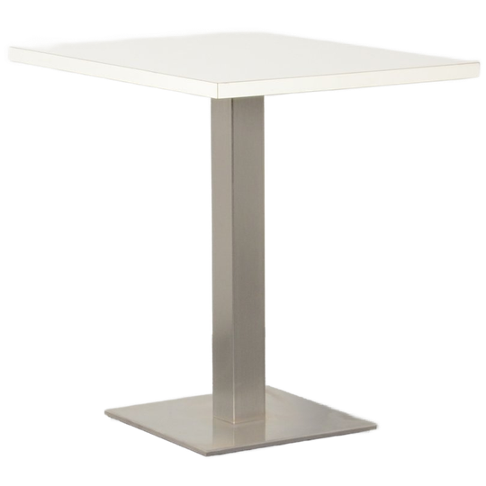 Pedrali Kantinetafel, Wit Blad, 80 X 60 Cm, Vaste Hoogte Onderstel 1