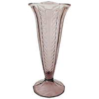 Artdeco Hoge Vaas Paars Glas 1930’s