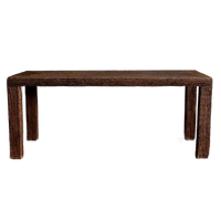 Rieten Rotan Sidetable Vintage