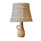 Terracotta Lamp En Originele Wollen Kap thumbnail 1
