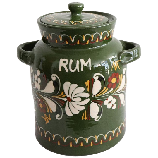 Vintage Hongaarse Volkskunst Keramiek Rumtopf, Jaren '60 1