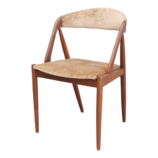 Vintage Teak Design Stoel Model 31 Van Kaj Kristiansen ,denemarken 1960 (364) 1