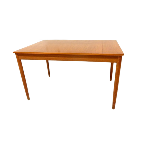 Retro Vintage Eettafel Tafel Jaren 60 Hout Uitschuiftafel 1