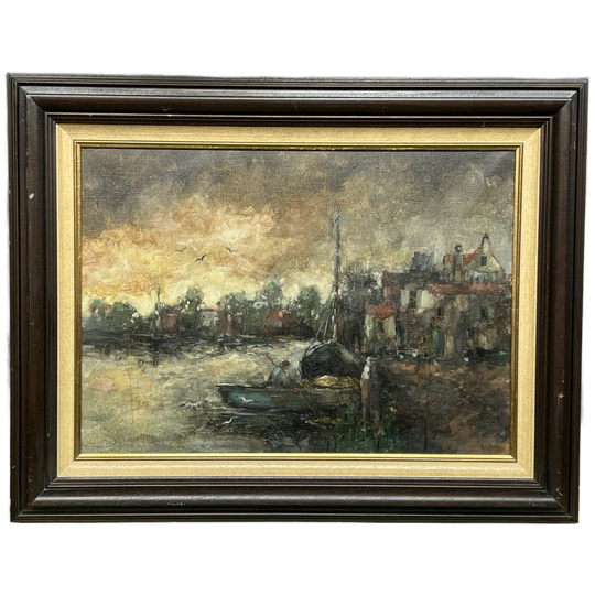 Theo Van De Poel. "avondlandschap" In De Stijl Van Het Impressionisme. 1