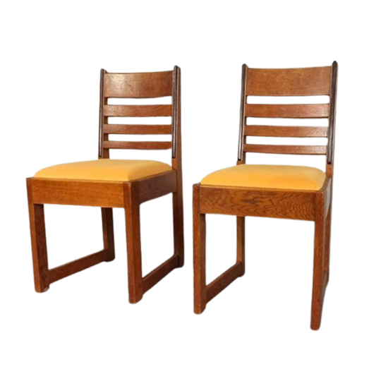 1 X Vintage Art Deco Amsterdamse School Stoelen, P/p/s 1