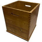 Grenen Houten Kruk Of Bak Jaren 60 70 thumbnail 1