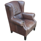Oor-Fauteuil Zware Kwaliteit Leer thumbnail 1