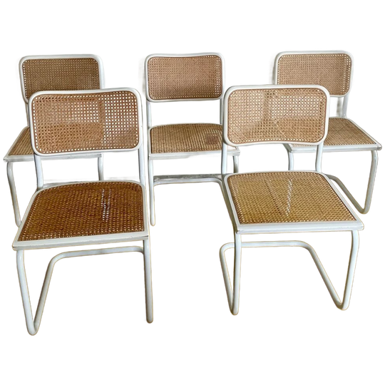 5 Cesca Chairs By Marcel Breuer For Thonet 1