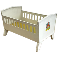 Vintage Poppenbedje Wiegje Pop Jaren 60