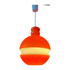 Oranje Peill & Putzler Space Age Glazen Hanglamp thumbnail 1