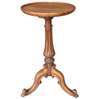 Antieke Wijntafel Plantentafel Ronde Bijzettafel