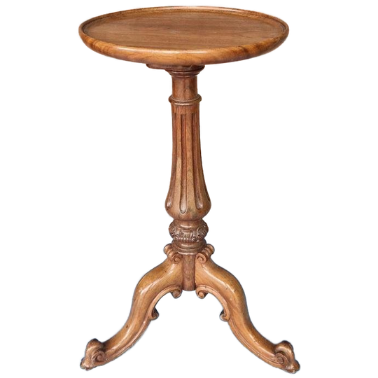 Antieke Wijntafel Plantentafel Ronde Bijzettafel 1