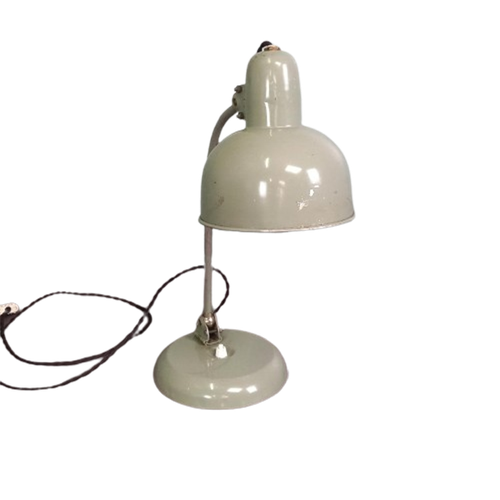 Bureaulamp Militair Met Kogelgewricht (Vintage)