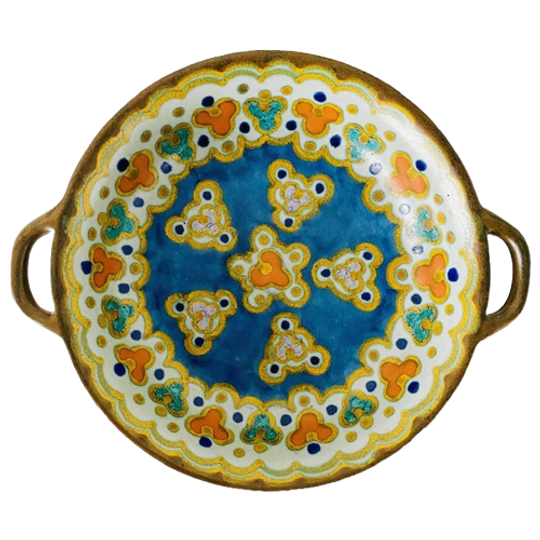 Art Nouveau Schaaltje Plateel Gouda Jaren 20, Michigan 1