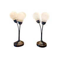 2 Triple Bulb Tafel Lampen Design.