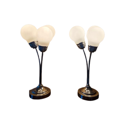 2 Triple Bulb Tafel Lampen Design.