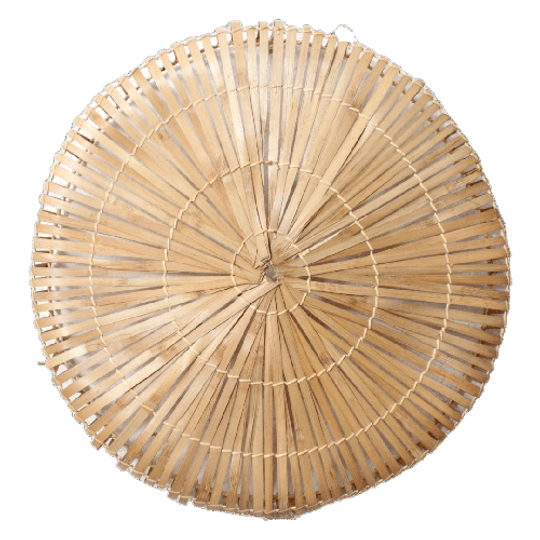 Bamboe Wandlamp Rond Naturel L 1